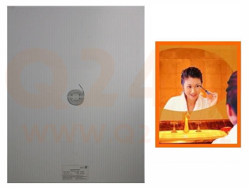Spiegelheizung Badezimmer Rechteckig 800 × 1200 mm, 80 x 120 cm 230 volt