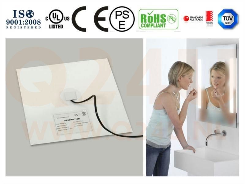 Spiegelheizung Badezimmer Oval 1200 x 1500 mm, 120 x 150 cm 230 volt