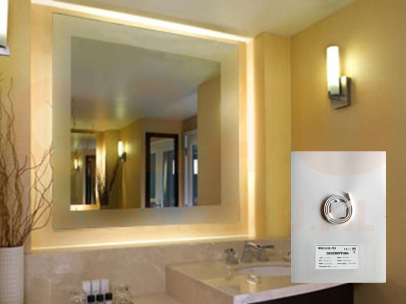 Spiegelheizung Badezimmer Rechteckig 700 × 900 mm, 70 x 90 cm 230 volt