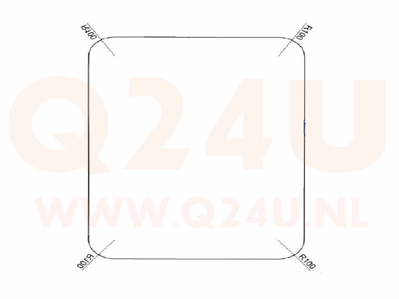 Spiegelheizung Badezimmer Quadratisch 940x940 mm R100 230 volt
